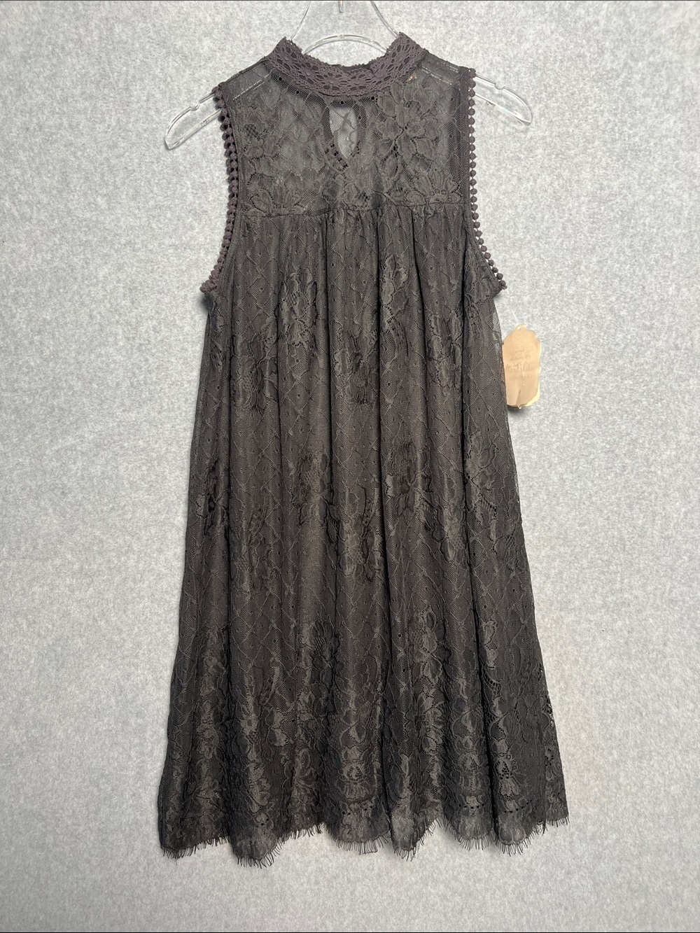 Altar’d State gray sleeveless lace dress NWT Sz S